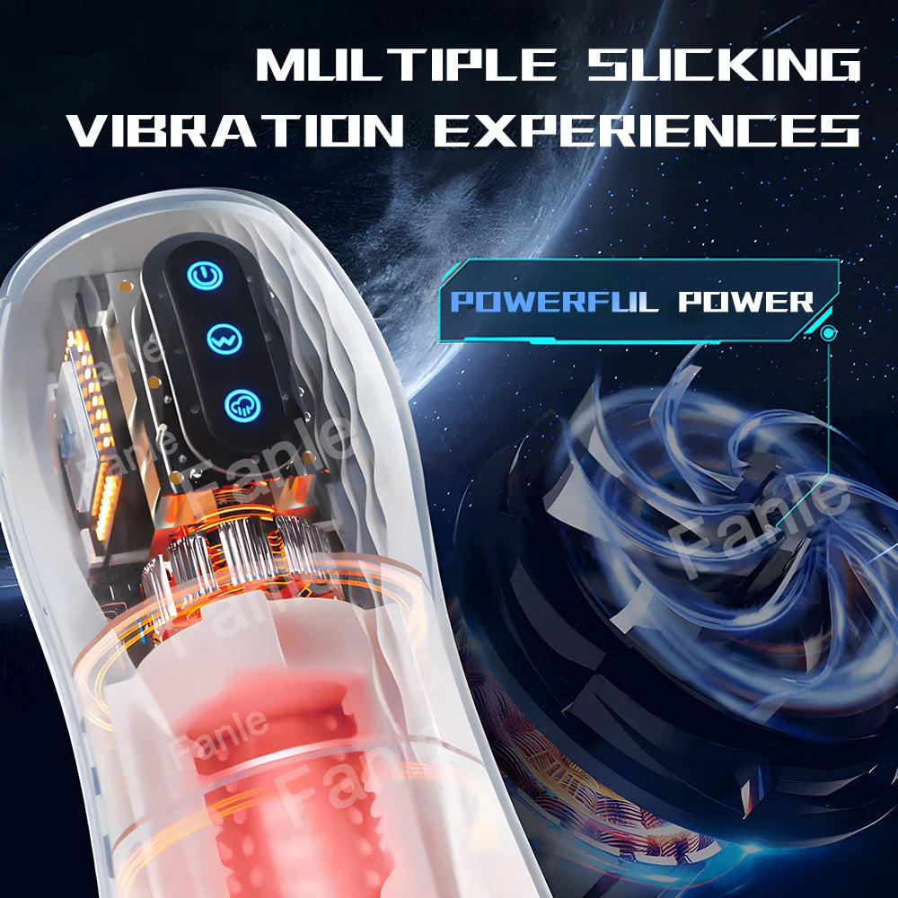 Electric Male Masturbator – 10 Vibration & 5 Suction Modes