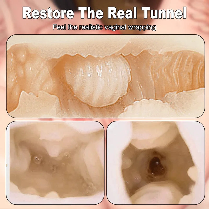 Realistic Manual Male Masturbator – Soft & Discreet