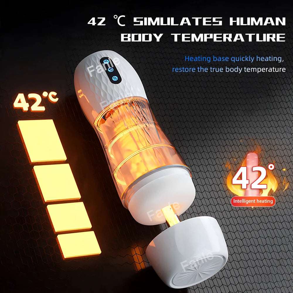 Electric Male Masturbator – 10 Vibration & 5 Suction Modes