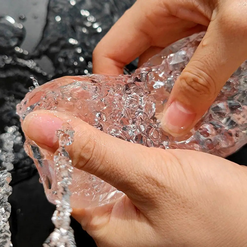 Transparent Manual Male Masturbator – Sleek & Discreet