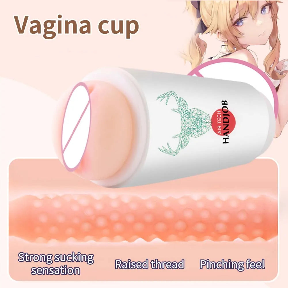 Premium Male Masturbator – Discreet & Realistic Silicone