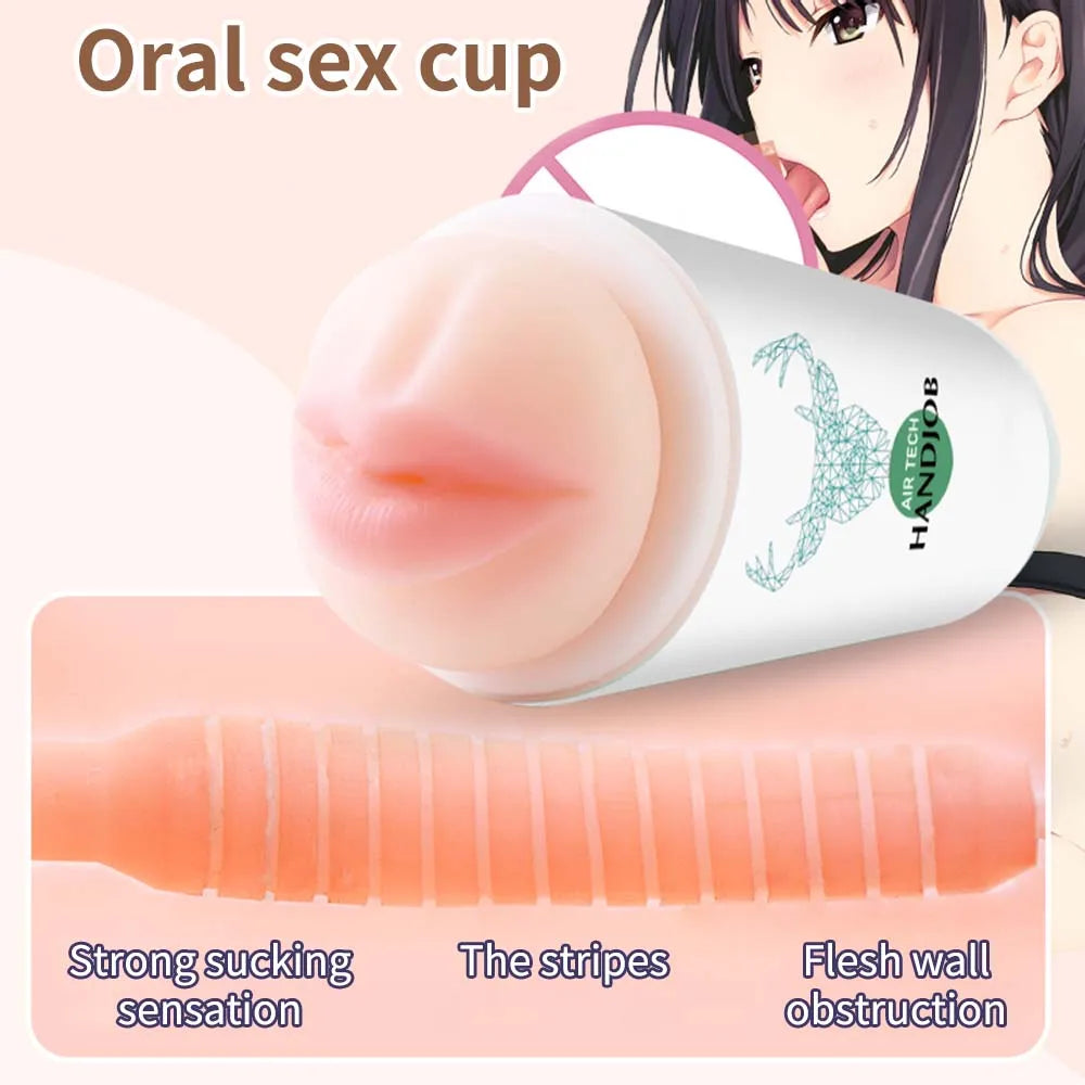 Premium Male Masturbator – Discreet & Realistic Silicone